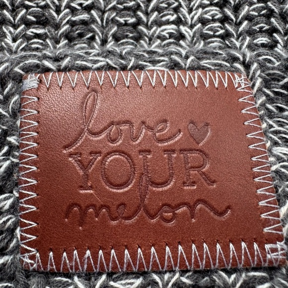 LOVE YOUR MELON Beanie Hat Cuffed Style Cotton Charcoal Speckled Men’s Women’s - Picture 8 of 10